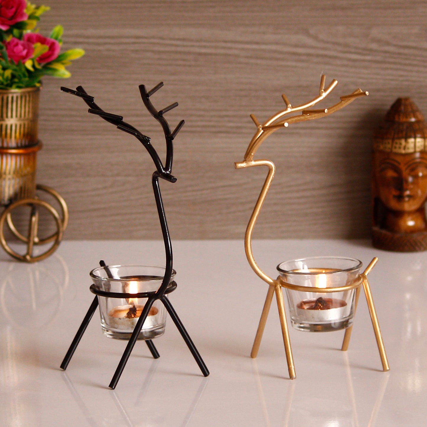 Deer Shape Tea Light Holders