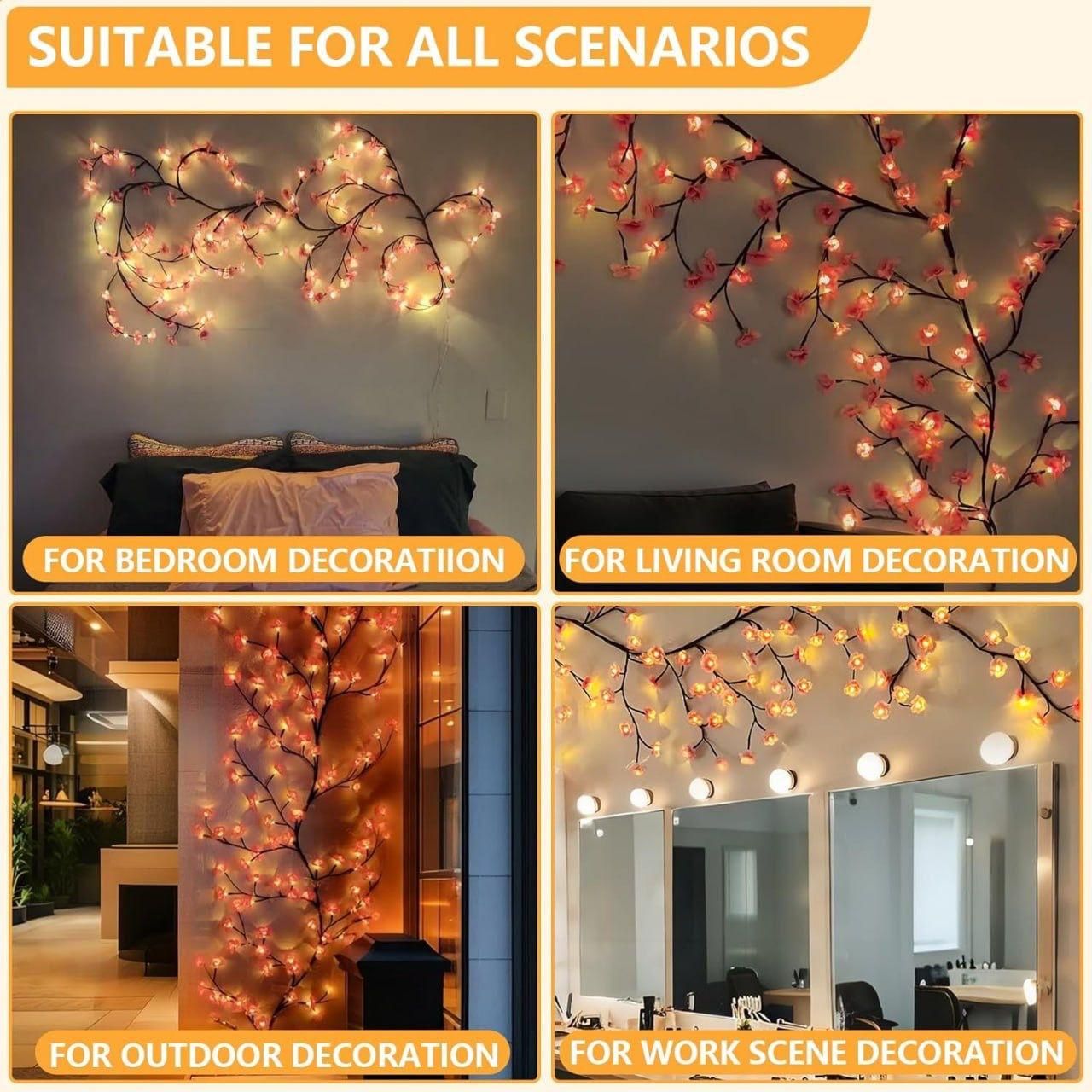 Aurevo Cherry LED Tree Branch