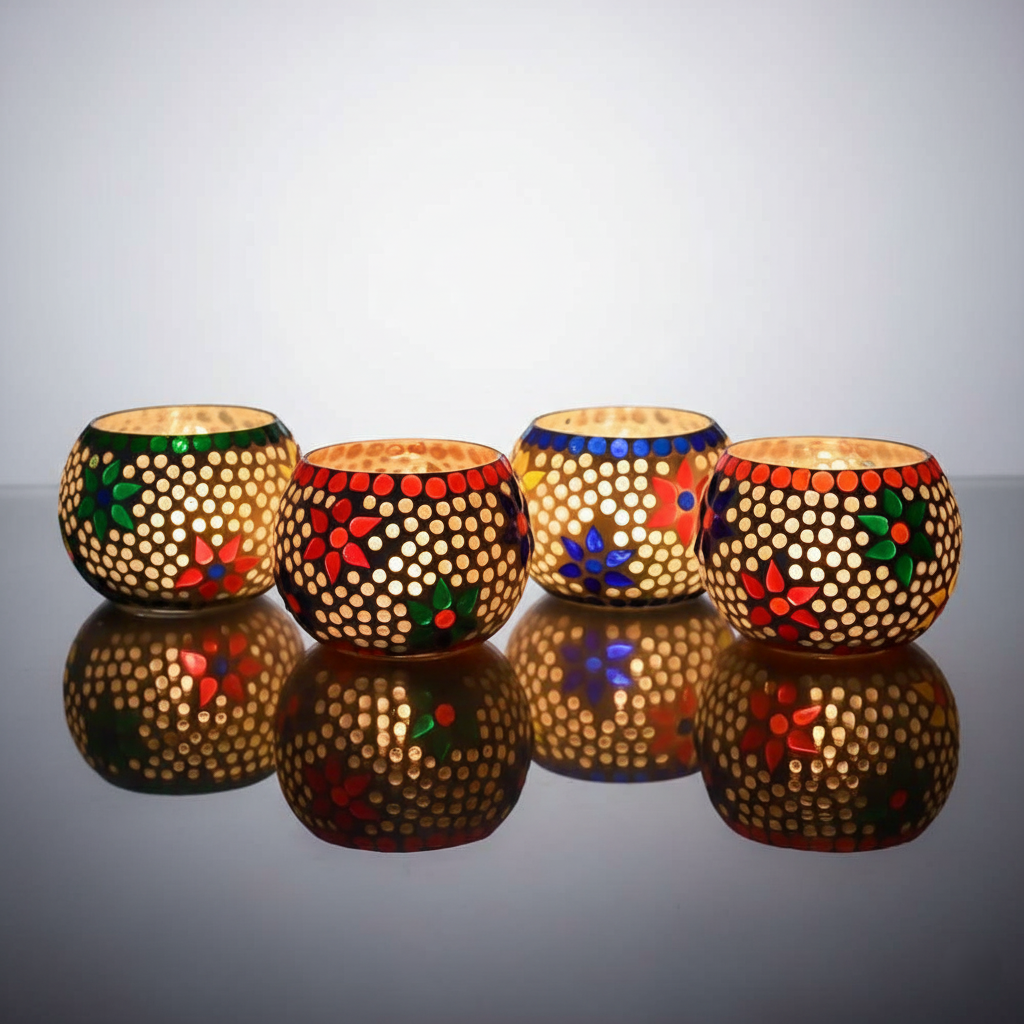 Mosaic Tea Light Holders