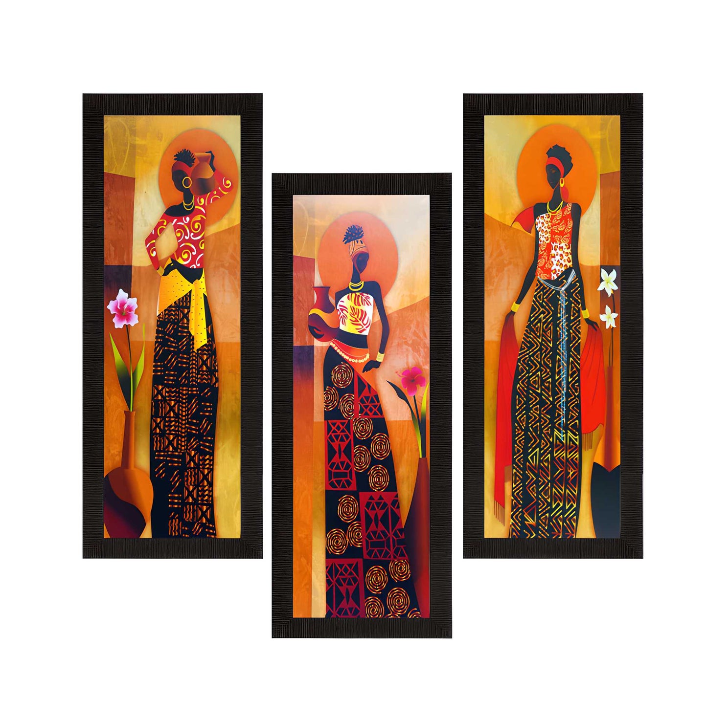 Tribal Village UV Art Paintings