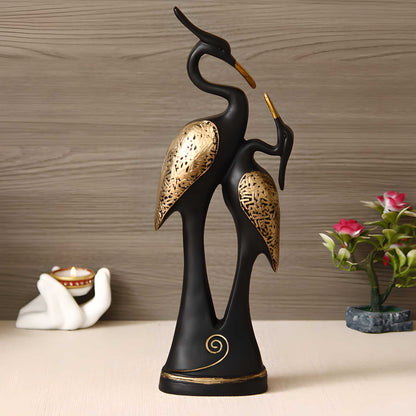 "Eternal Embrace" Swan Couple Showpiece