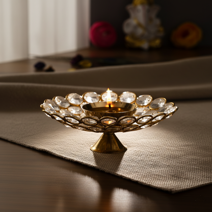 Auraevo Crystal Tea Light Holder