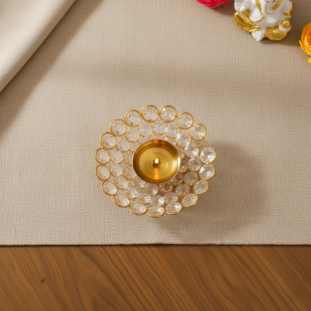 Auraevo Crystal Tea Light Holder