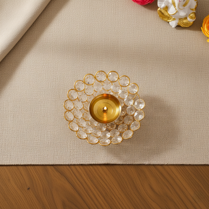 Auraevo Crystal Tea Light Holder