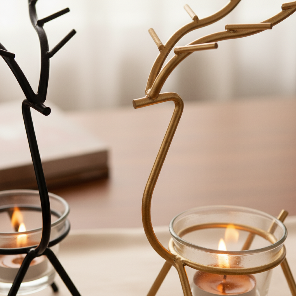 Deer Shape Tea Light Holders