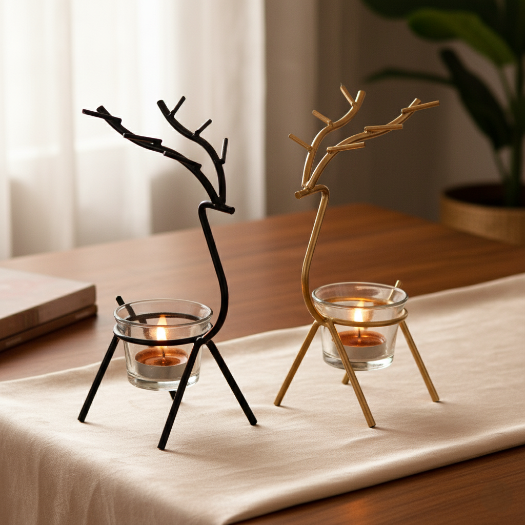 Deer Shape Tea Light Holders