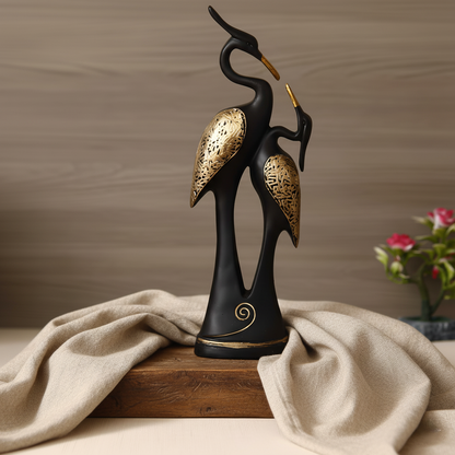 "Eternal Embrace" Swan Couple Showpiece