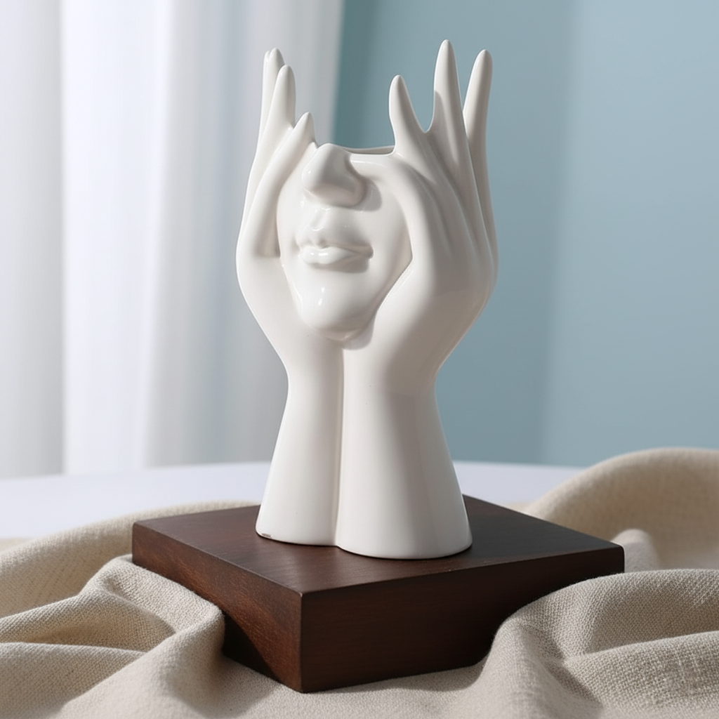 The Aesthetic Gaze Ceramic Art Vase